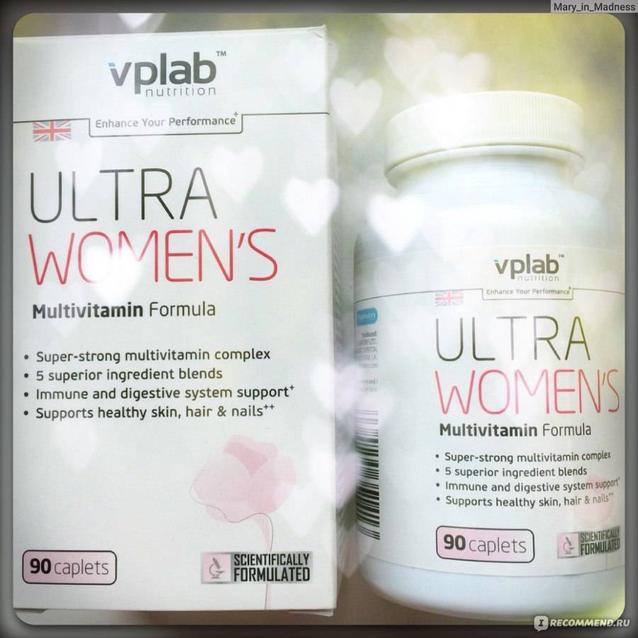 Витамины VPLab Ultra Women’s Multivitamin Formula: состав, польза и противопоказания
