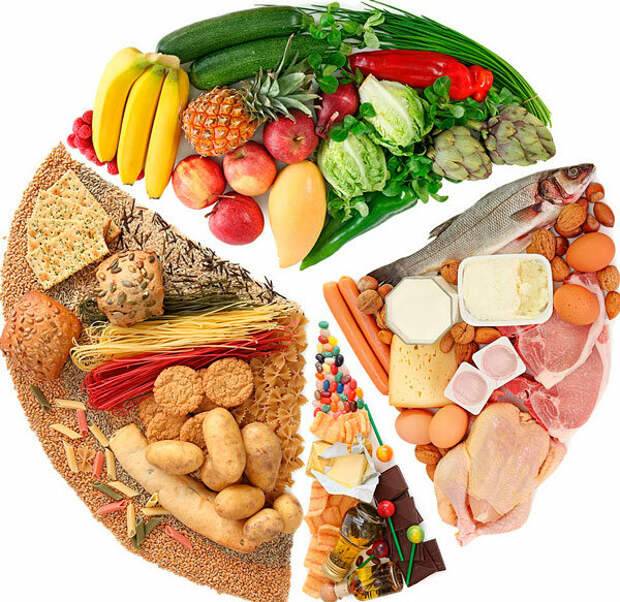 Таблица правильного питания на каждый день с перечнем полезных и вредных продуктов