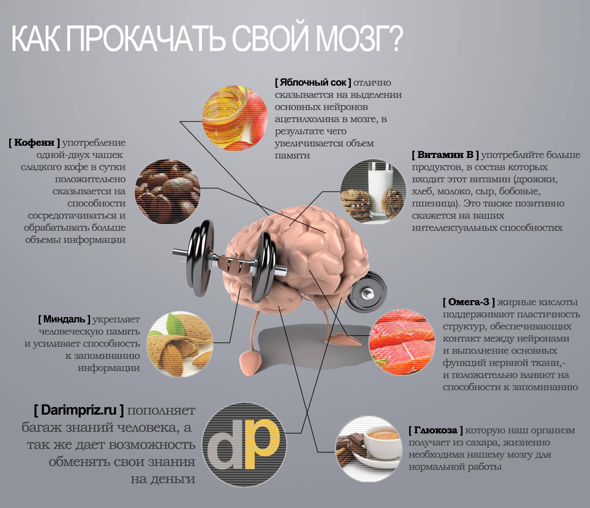 Что съесть, чтобы улучшить память и работу мозга?