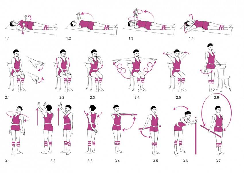 Гимнастика для лечения шейного остеохондроза в домашних условиях: упражнения и фото