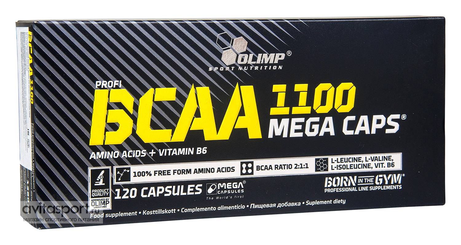 Bcaa mega caps 1100 от olimp: как принимать, состав и отзывы
