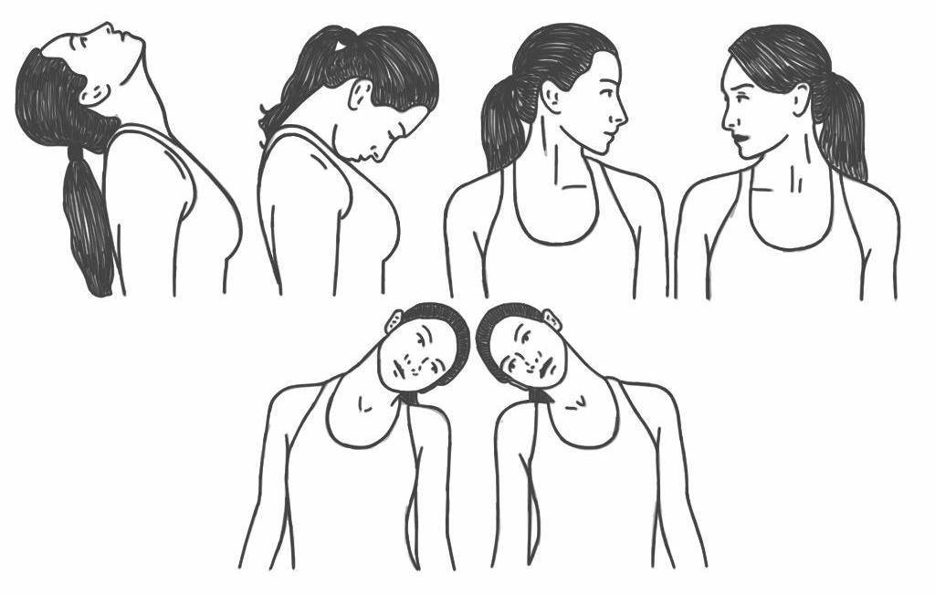 Гимнастика для шеи от боли при остеохондрозе, упражнения от холки и массаж, зарядка от компьютерной шеи с картинками и на видео