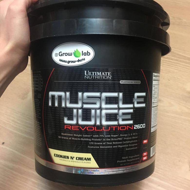 Muscle juice revolution 2600 от ultimate nutrition: как принимать, состав