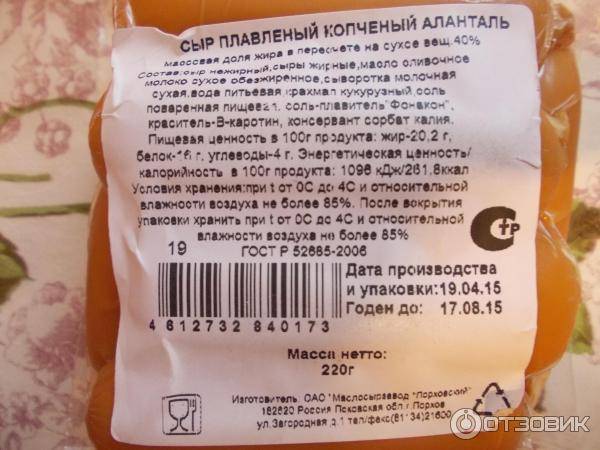 Калорийность сыра на 100 г (адыгейский, российский, плавленный)