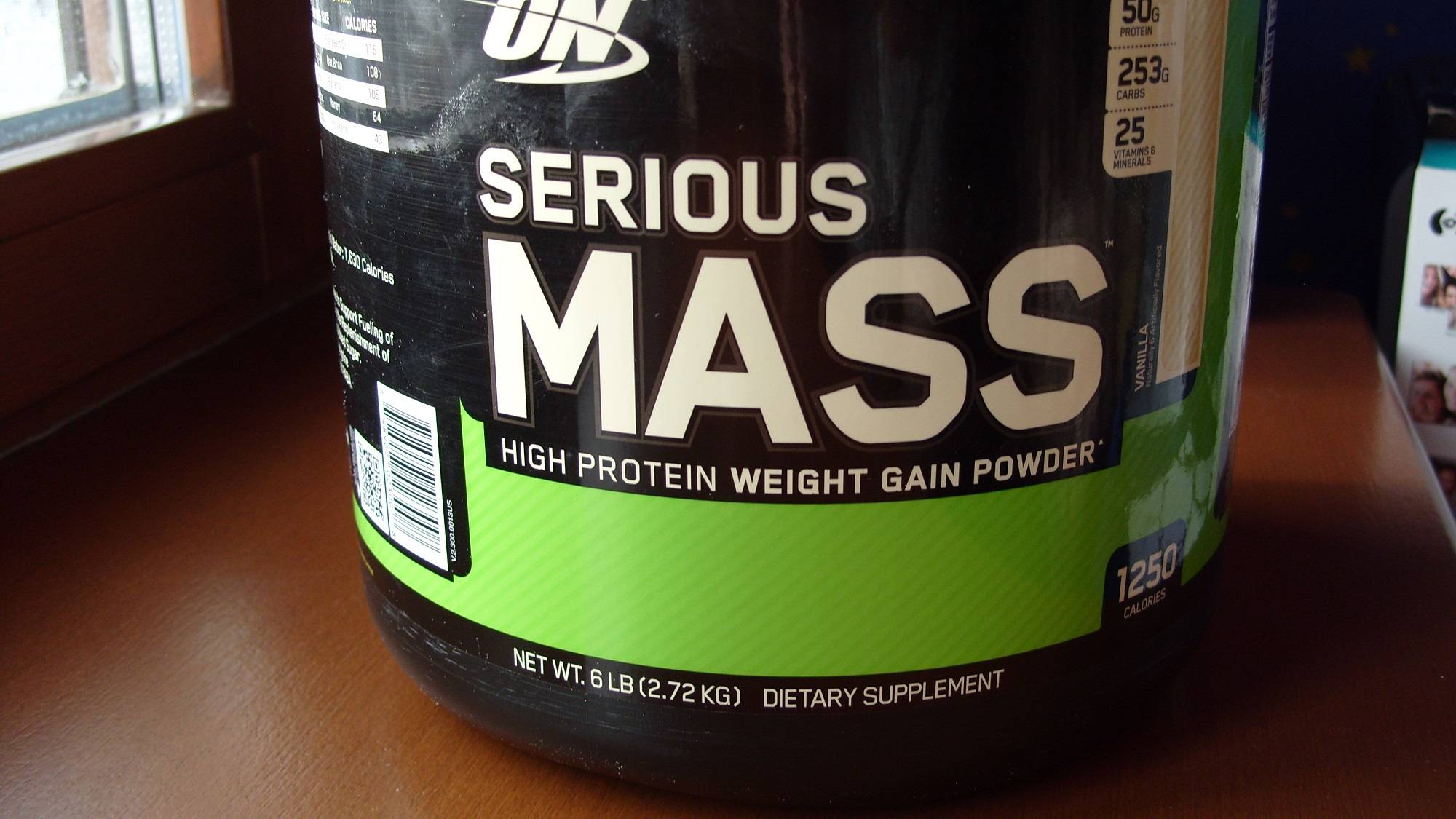 Как правильно употреблять гейнер serious mass от on