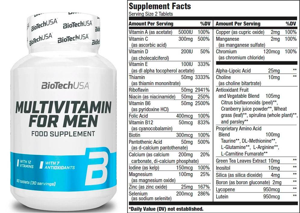 Multivitamin for men от Biotech USA
