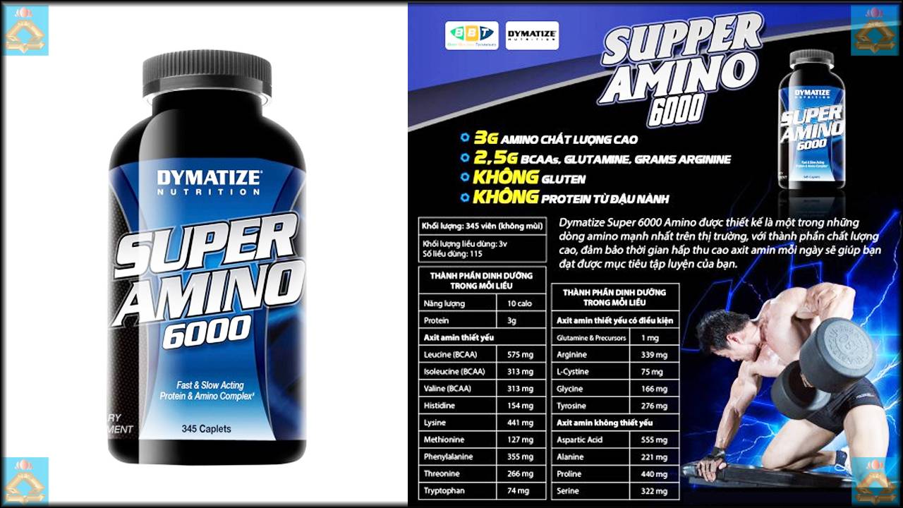 Super protein amino 6000 (dymatize]
