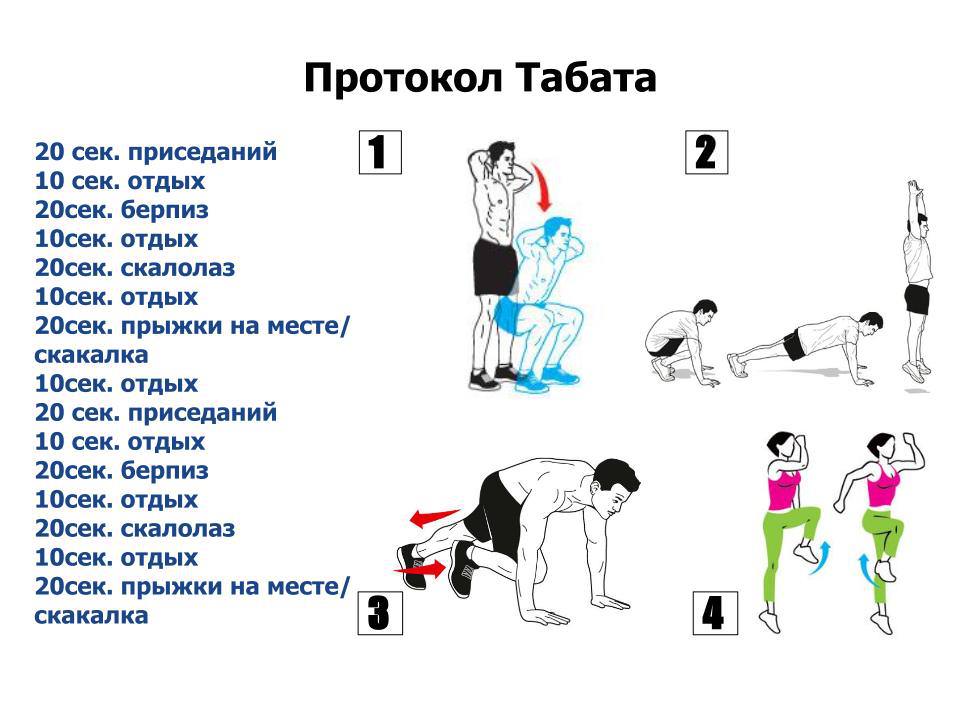 Тренировки табата: правила, ограничения, преимущества | курсы и тренинги от лары серебрянской
