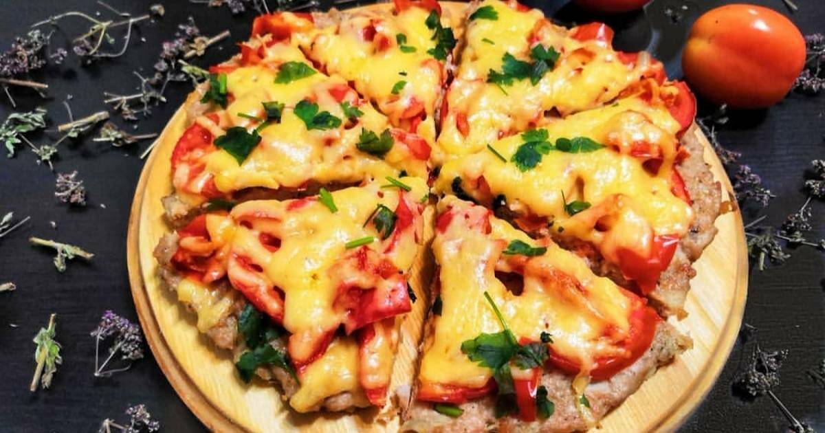 Пицца без муки в духовке рецепт с фото