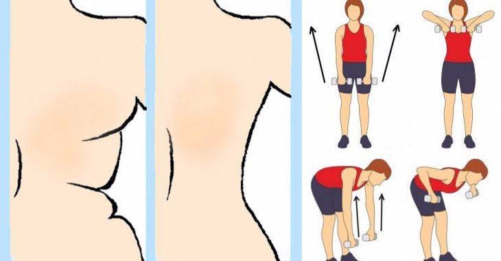 10 упражнений для избавления от складок на спине и боках