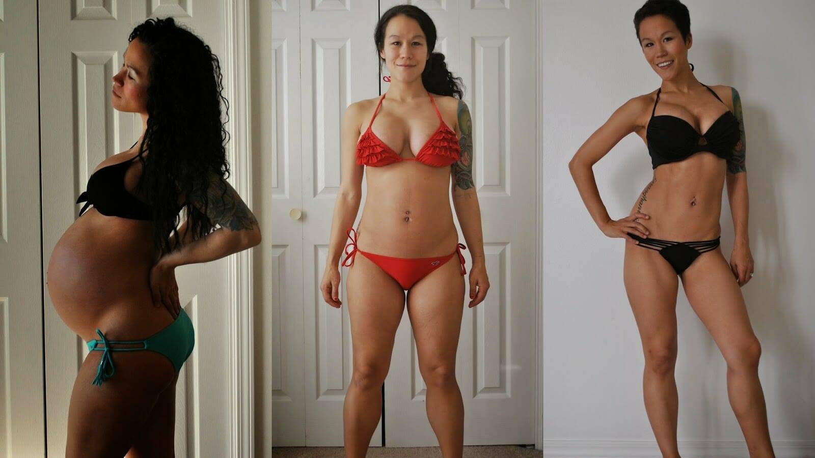 Тело после родов фото до и после