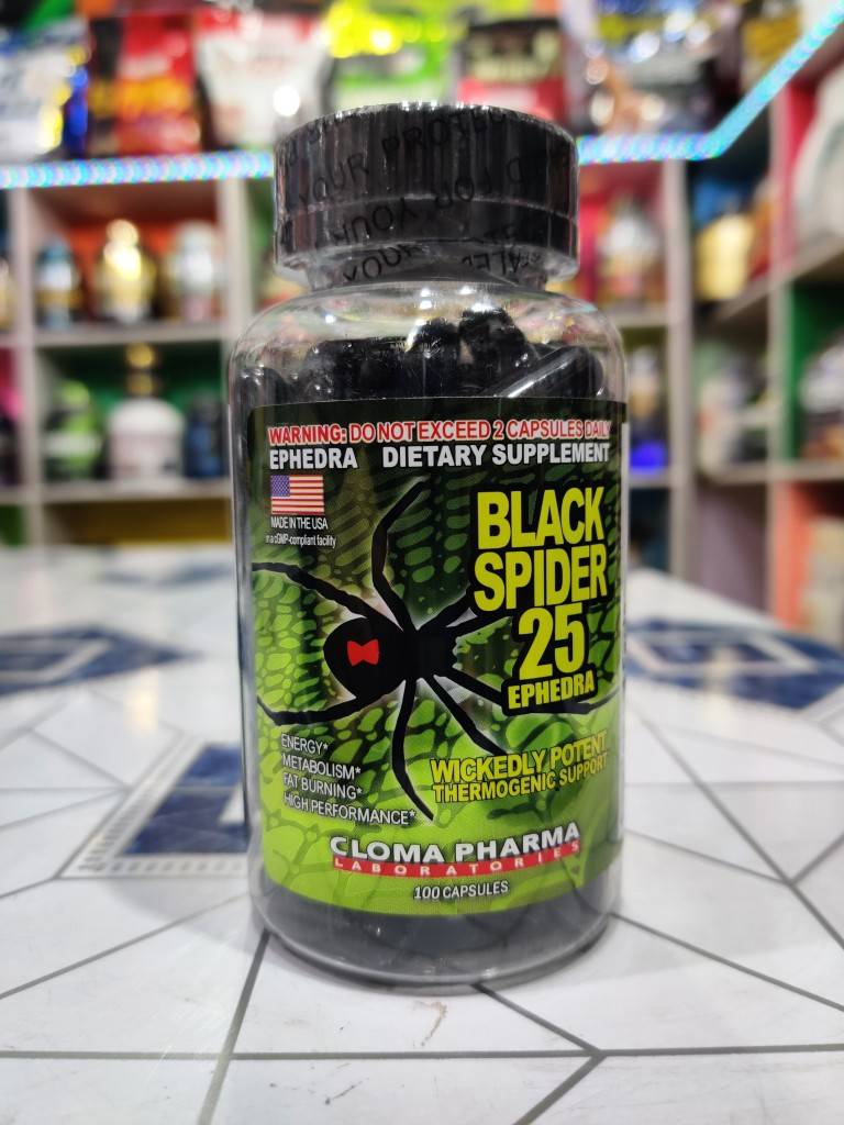 Жиросжигатель black spider 25 ephedra отзывы, как принимать