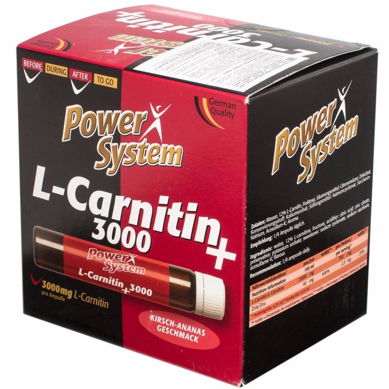 L-carnitin 60000 от power system: как правильно принимать, состав - storm24.media