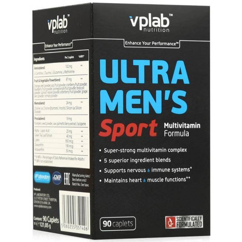 Ultra Men’s Sport от VPLab: как принимать витамины мужчинам