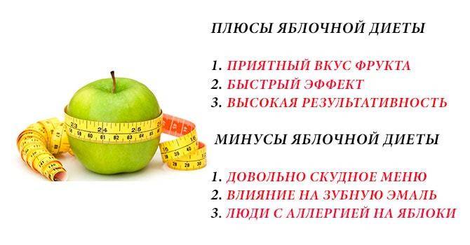 Яблочная диета для похудения: меню на 3 и 7 дней, отзывы диетологов, польза, недостатки и противопоказания