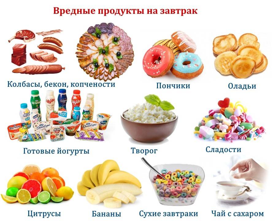 Вредные для организма продукты питания человека список и фото