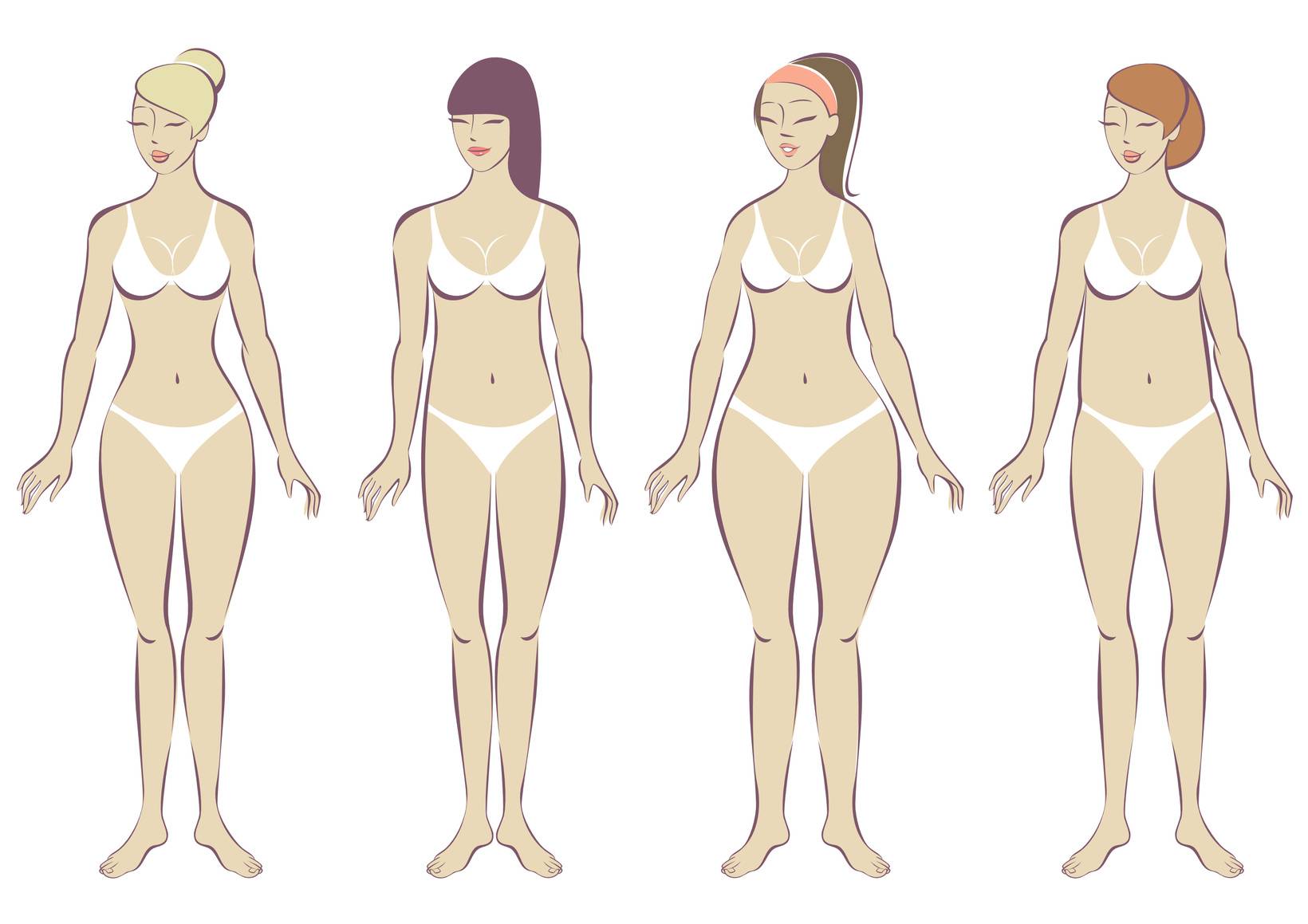 Женская Фигура с «Нуля» часть 1: красота девушек, склонность к полноте, лишний жир
