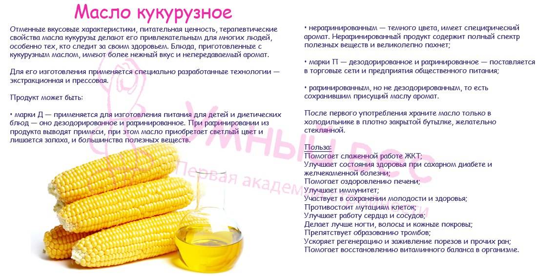 Калорийность кукурузы: состав, свойства, польза и вред