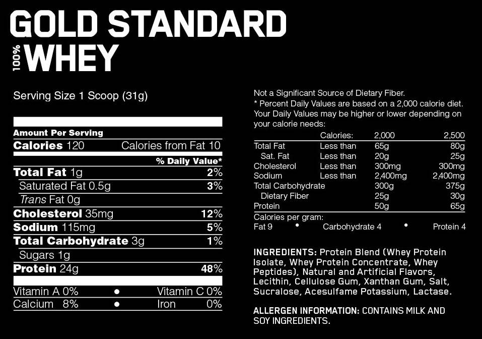 Сывороточный протеин optimum gold standard 100% whey