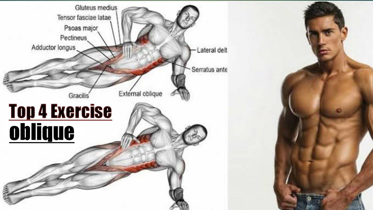 Упражнения для косых мышц живота и похудения — мужчинам