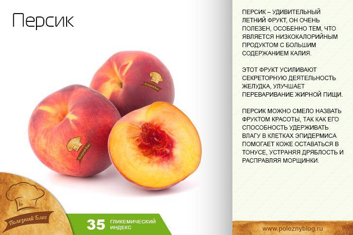 Персики, польза и вред для здоровья, состав