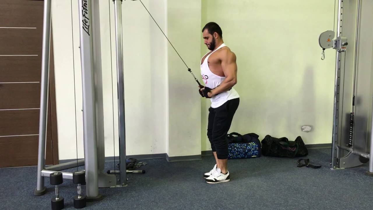 Упражнение кроссовер - проработка для грудных мышц