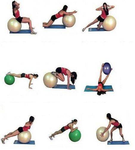 Упражнения на фитболе для похудения - занятия с гимнастическим мячом для снижения веса