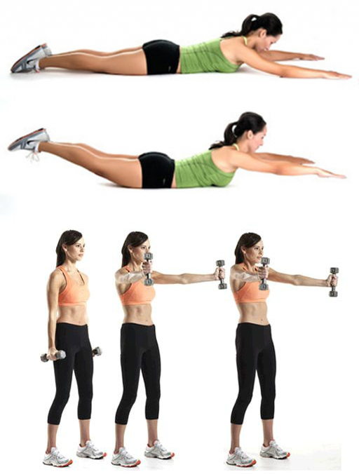 Как убрать складки и жир на спине у женщин, упражнения для похудения спины