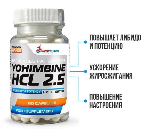 Йохимбина гидрохлорид в бодибилдинге: как принимать и отзывы на препарат