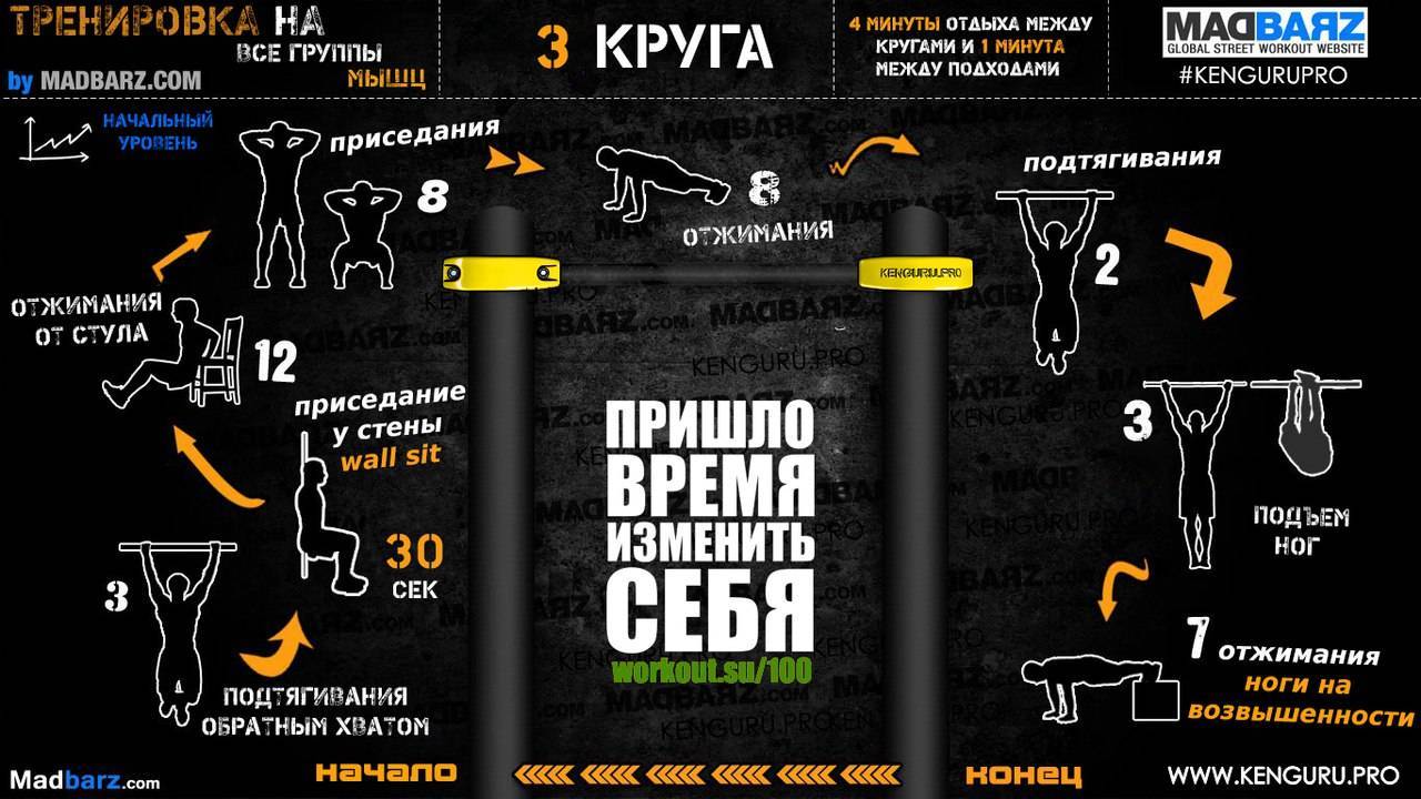 Программы тренировок воркаут для начинающих и опытных спортсменов - tony.ru
