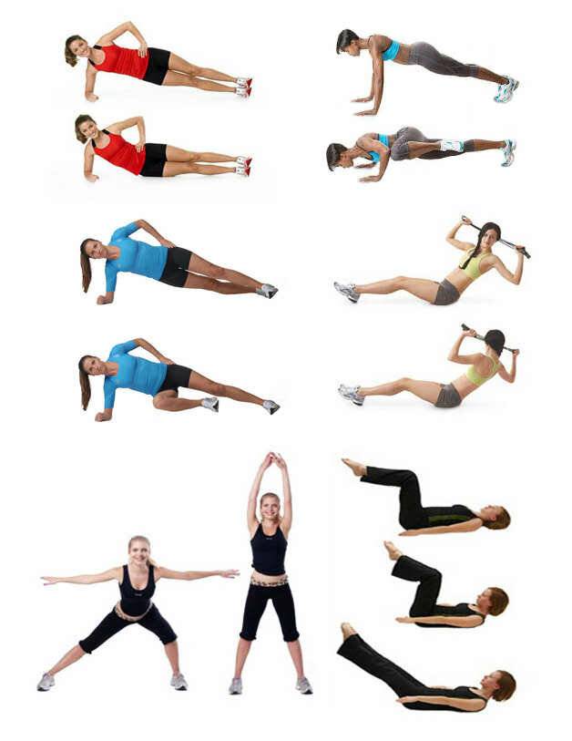 7 упражнений для похудения на все группы мышц