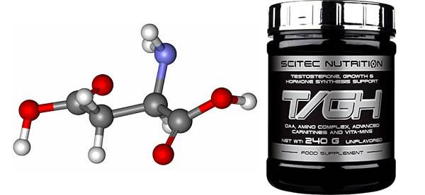 Аспарагиновая кислота – активатор синтеза тестостерона.
