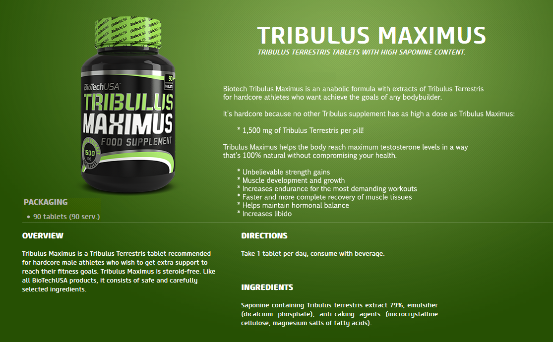 Biotech tribulus maximus