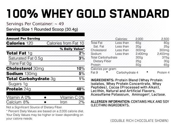 Обзор «100%  whey  gold  standard»  от  optimum  nutrition