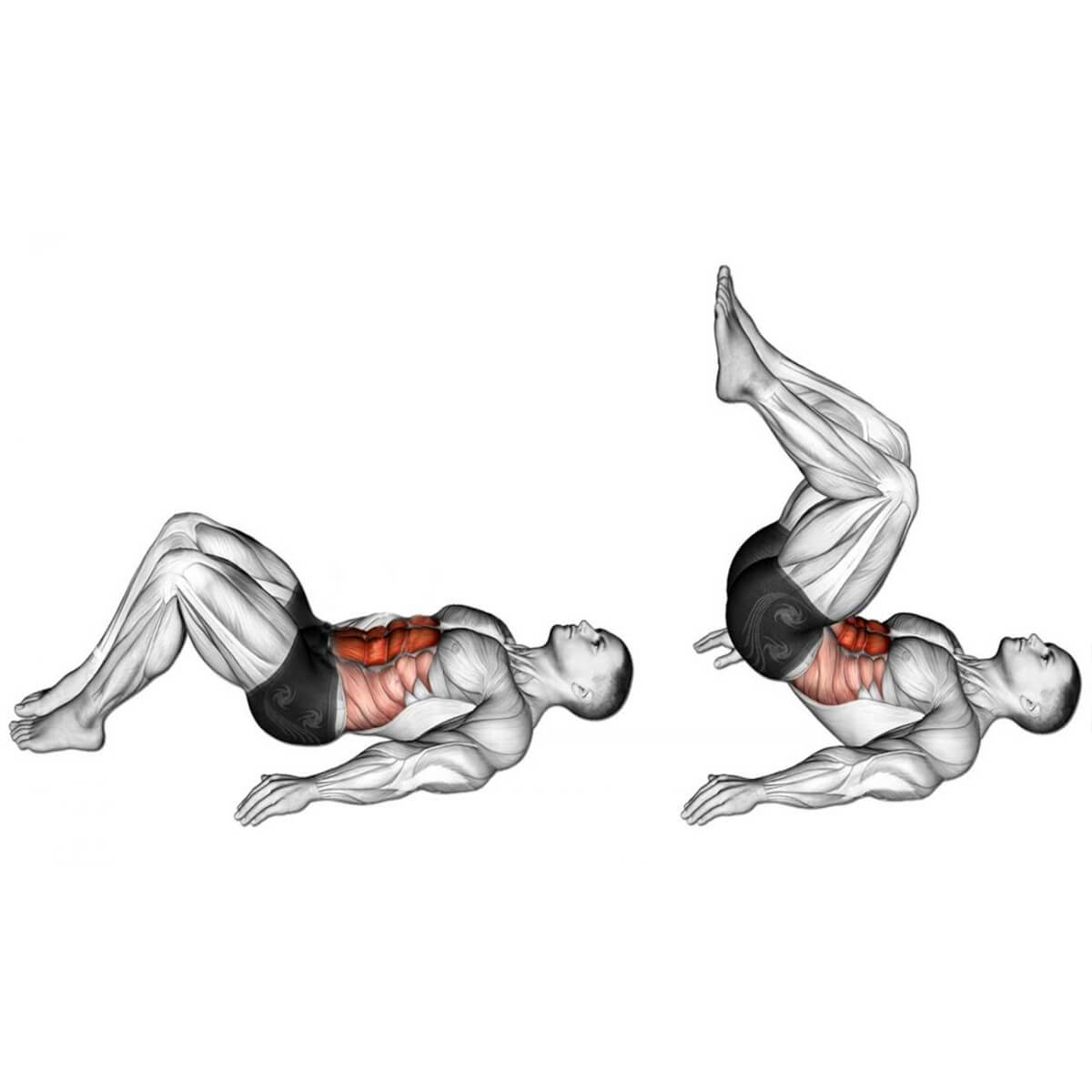 Подъём ног из упора лёжа: техника выполнения, какие мышцы работают