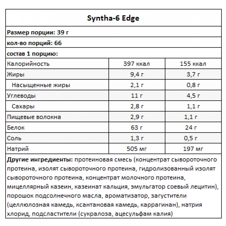 Протеин синта-6 (syntha-6) от bsn: состав изолята и как принимать