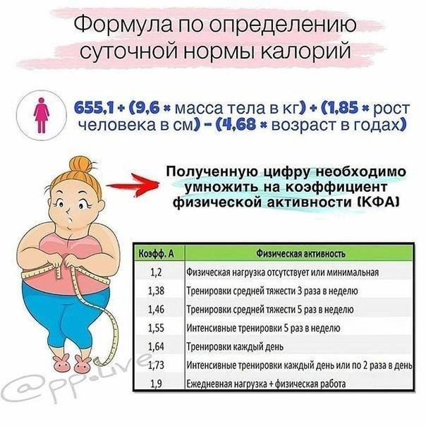 Суточная норма калорий: онлайн-калькулятор, формулы и пояснения | kirovmama.ru