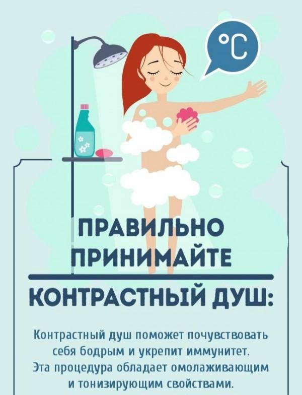 Контрастный душ: как правильно делать и что значит принимать для похудения - польза и вред для организма, противопоказания и отзывы